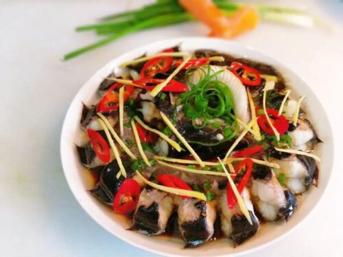 Steamed eel with Hong Kong ginger